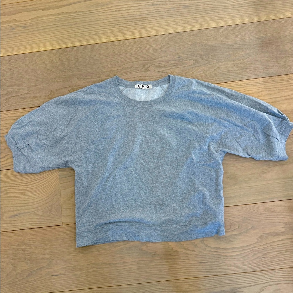 AMO sweatshirt short sleeve grey medium